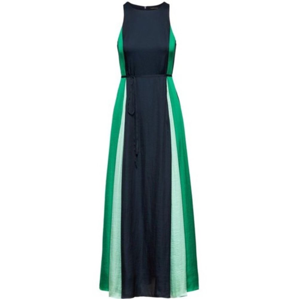 Color block maxi dress